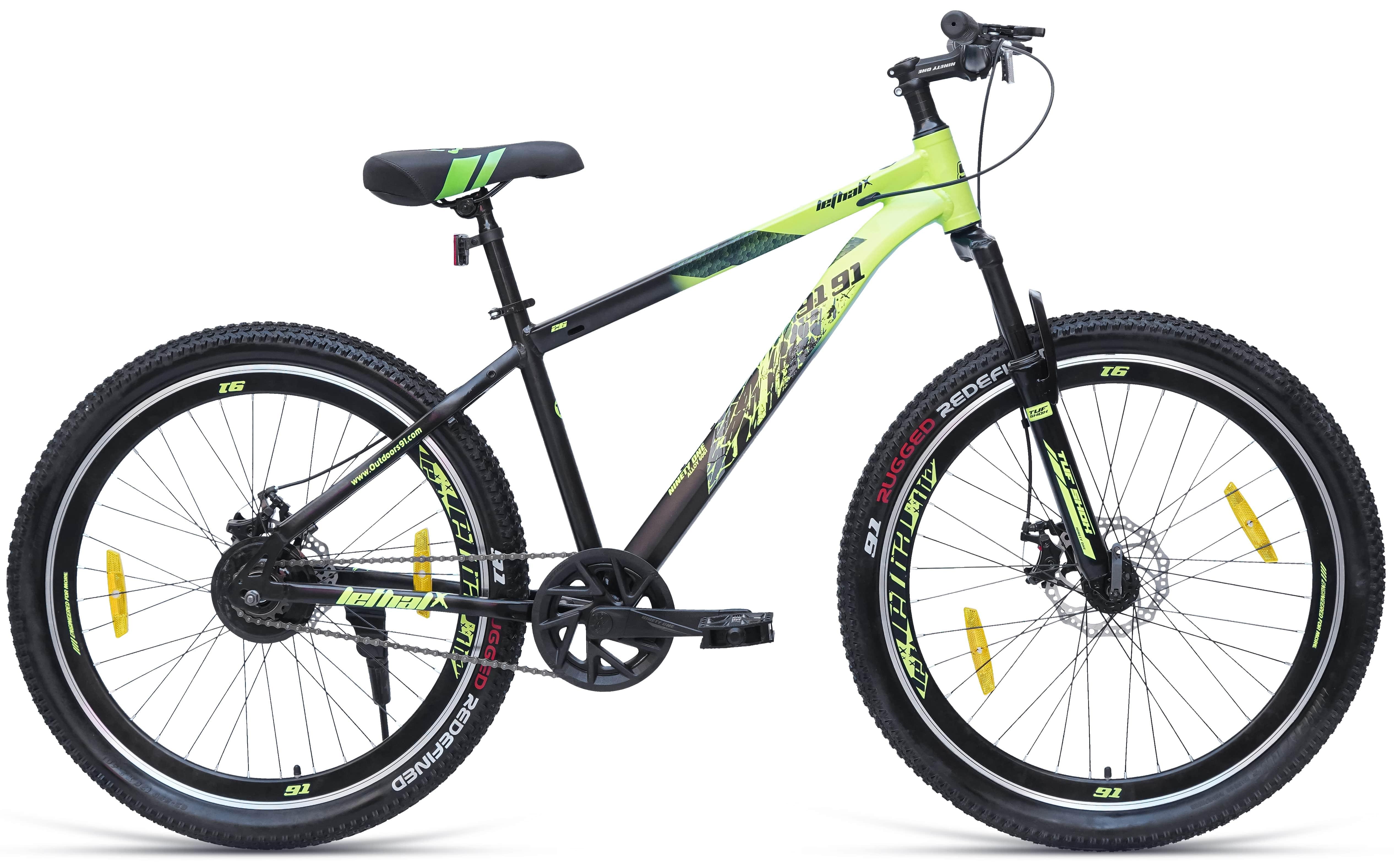 Lethal X 26T Single Speed (Black Green) image 1