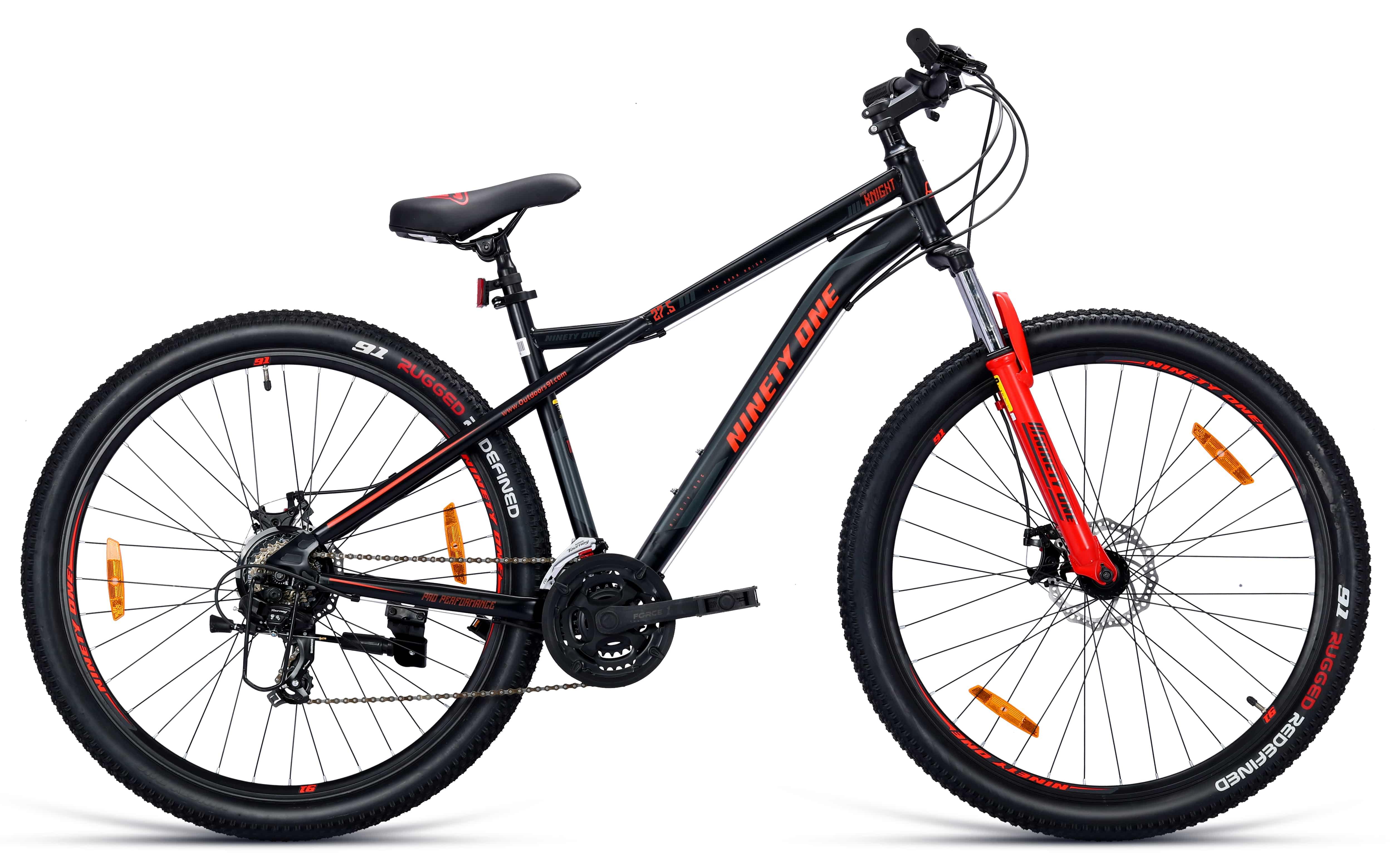 Top Selling Mountain Bikes - Dark Knight 27 5T MultiSpeed Black Red at Rs. 18999 by Ninety One Cycle