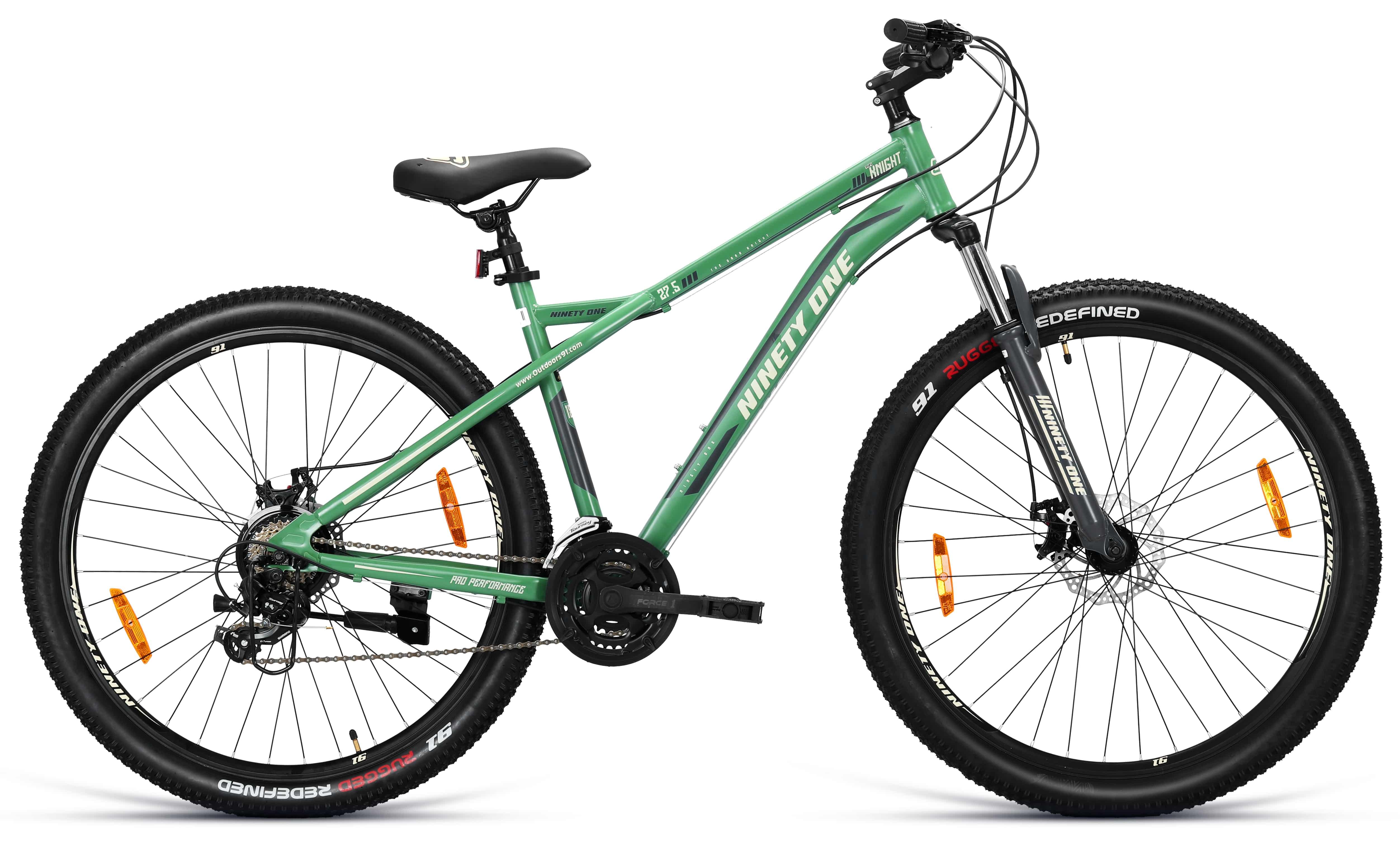 Top Selling Mountain Bikes - Dark Knight 27 5T MultiSpeed Army Green at Rs. 18999 by Ninety One Cycle